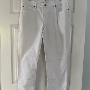 Eileen Fisher Womens Crisp White Straight Jeans